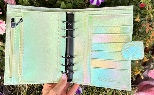 Deluxe Budget A6 Binder in Opal Grün – Kooperation mit Milabi Creations aus Nordirland