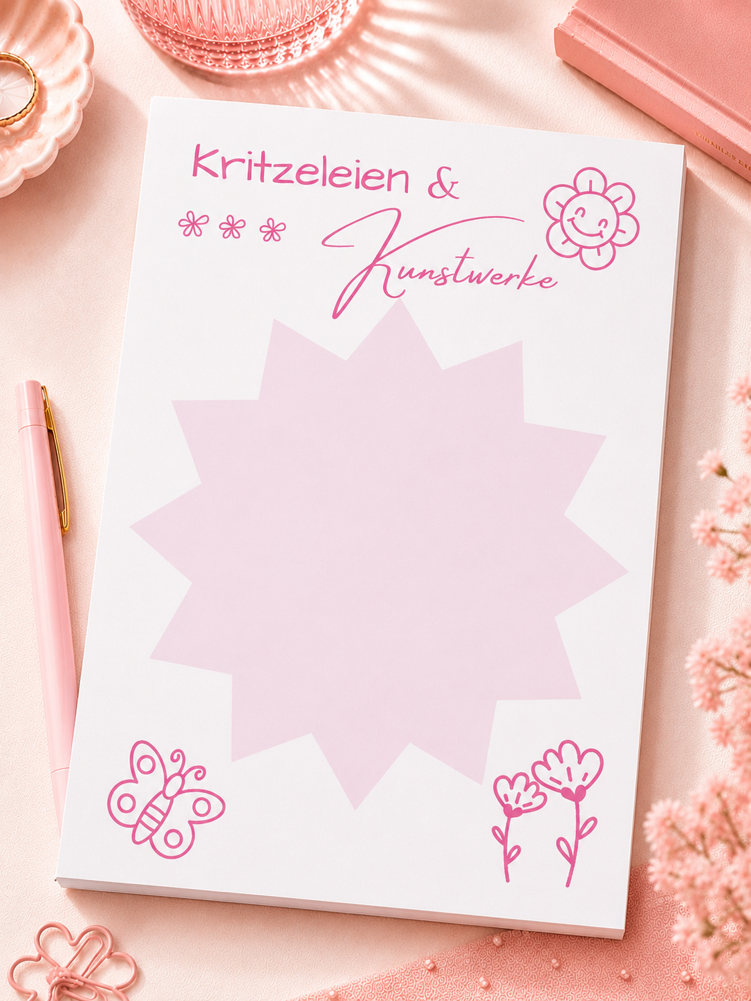 Notizblock „Kritzeleien & Kunstwerke"