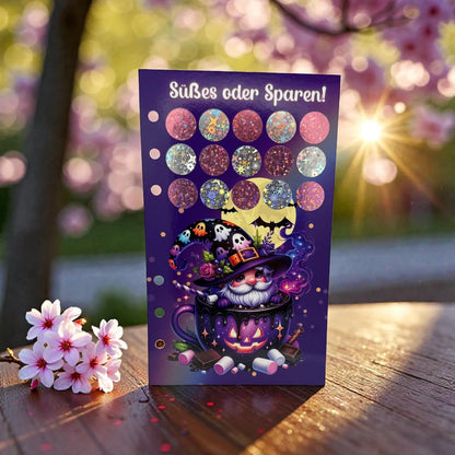 Süßes oder Sparen – A6 Einheft-Challenge