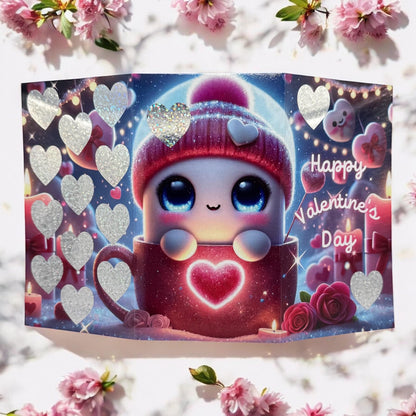 Happy Valentines – A6 Klappkarte