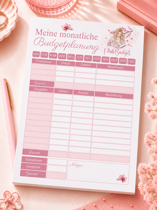 Budgetblock „Meine monatliche Budgetplanung"
