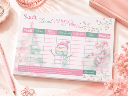 Spielblock „Stadt, Land, Merry Christmas - Notizblock"