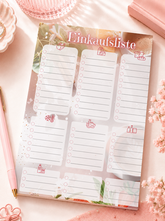 Einkaufsliste Notizblock