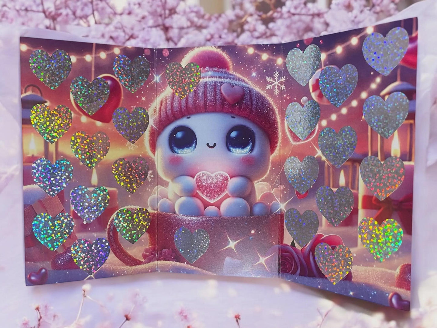 Happy Valentines – A6 Klappkarte