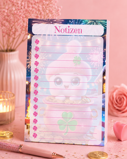 Notizblock „Marshmallow Neujahr"