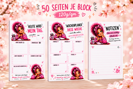 Chaos Queen – A5 Planer- & Notizblock