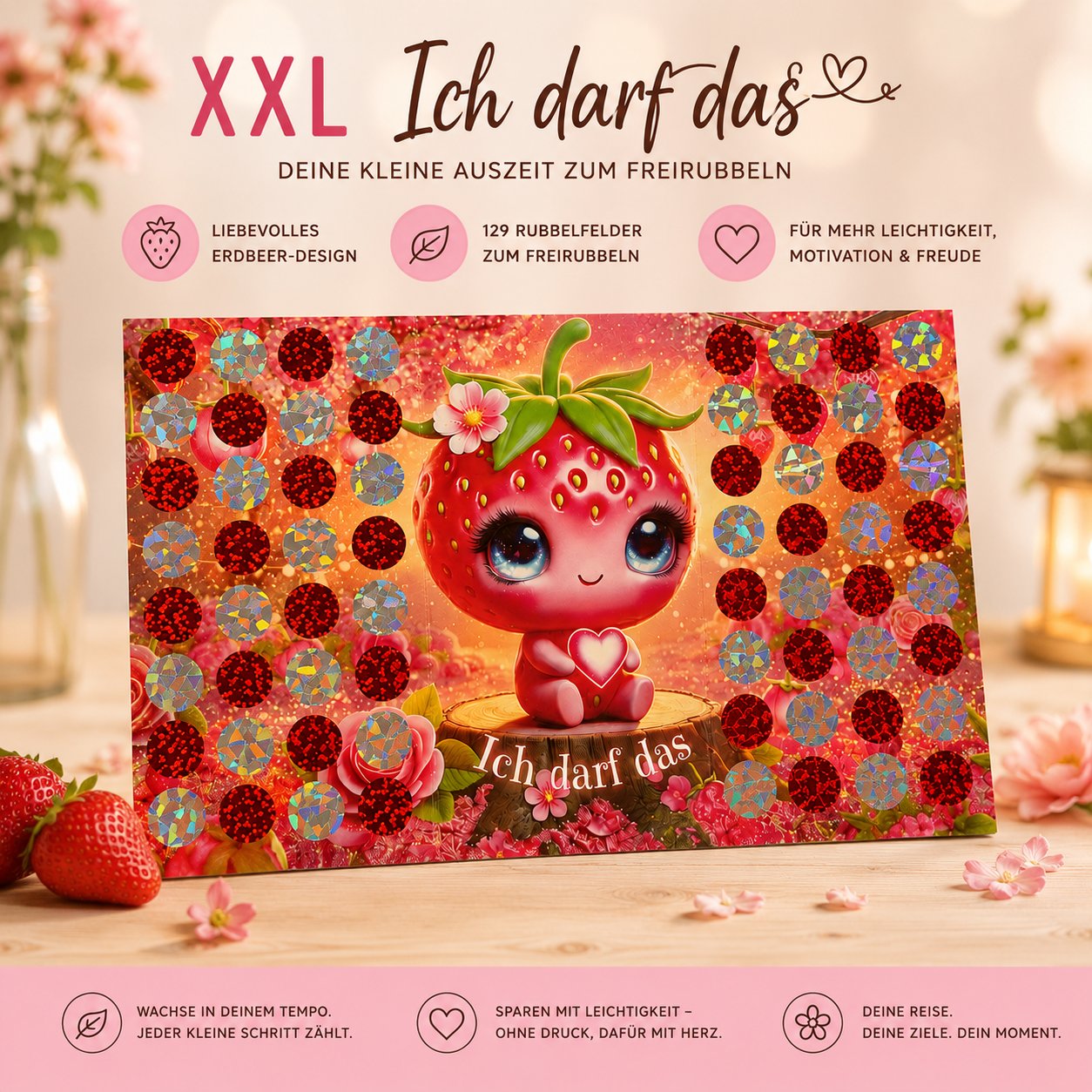 „Ich darf das“ – XXL A6 Dreifach-Klappkarte