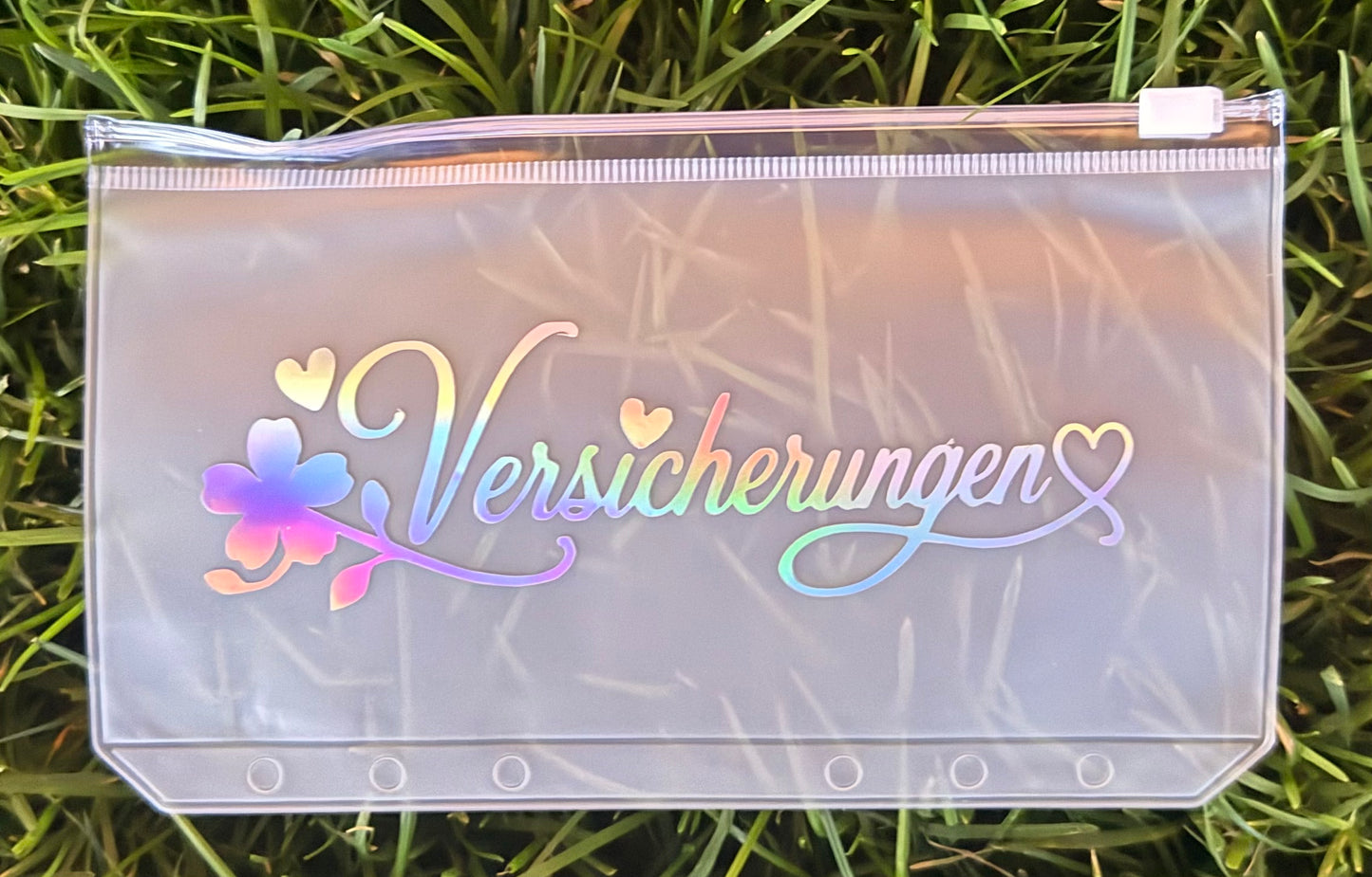 A6 Zipperhülle mit Wunschbeschriftung