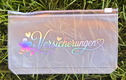 A6 Zipperhülle mit Wunschbeschriftung