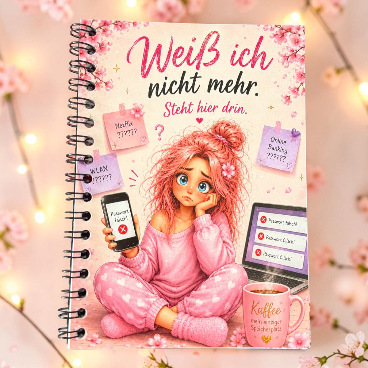 A6 Passwortbuch „Weiß ich nicht mehr“