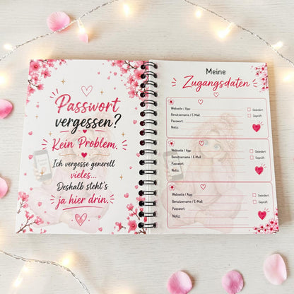 A6 Passwortbuch „Weiß ich nicht mehr“