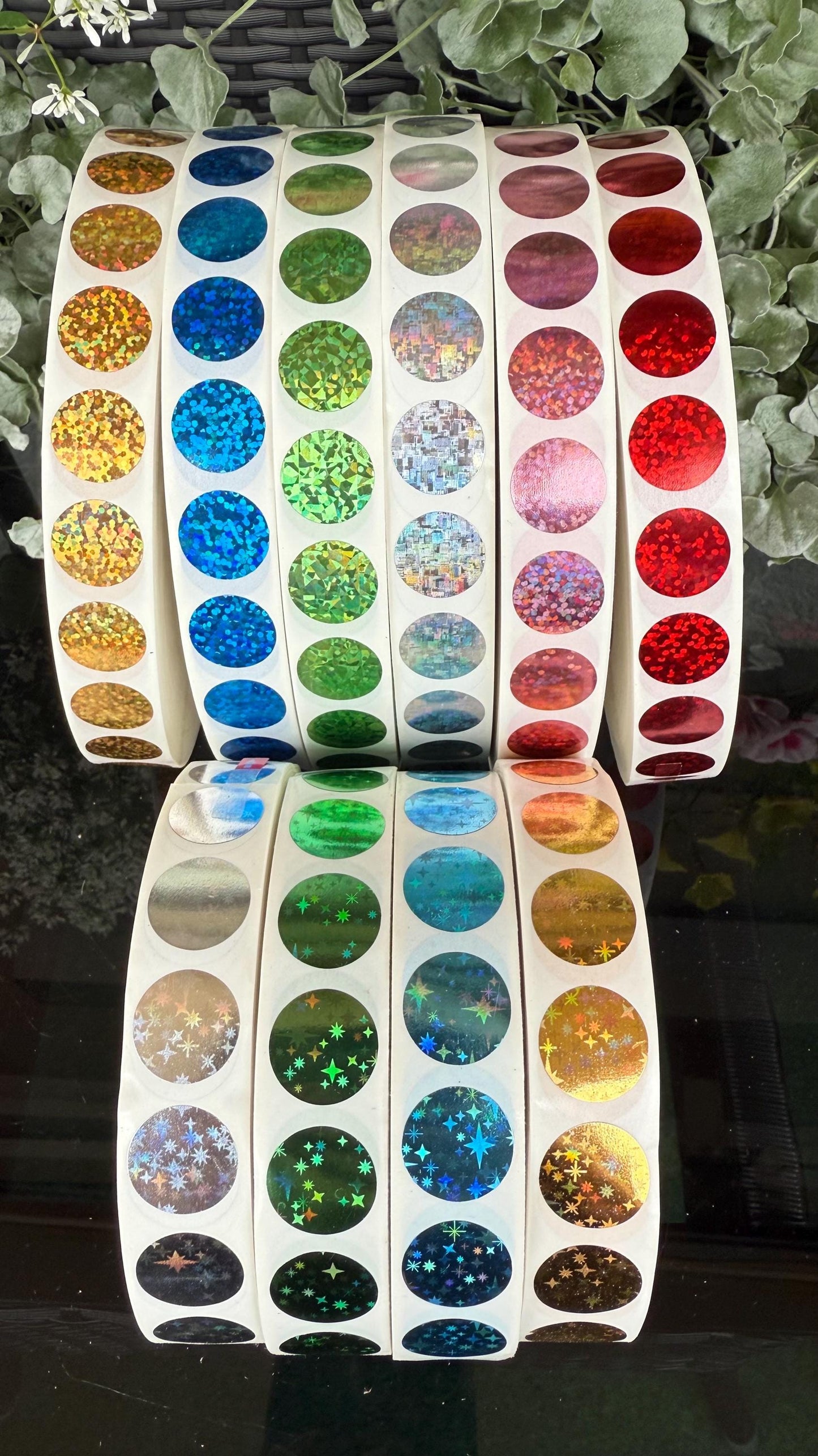Ø 1,6 cm - 1.000 Stück Rubbelsticker