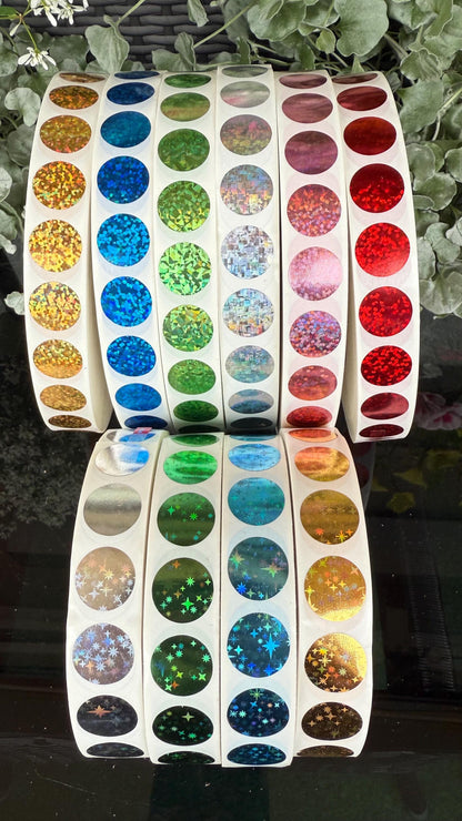 Ø 1,6 cm - 1.000 Stück Rubbelsticker