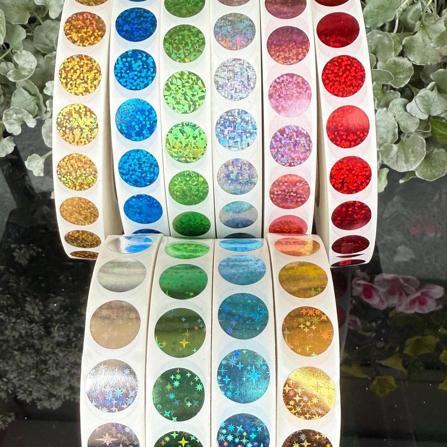 Ø 1,6 cm - 1.000 Stück Rubbelsticker