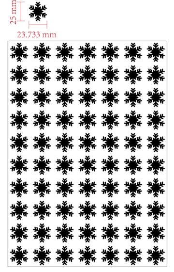 Rubbelsticker Schneeflocken – Silber holografisch (A4-Bogen)