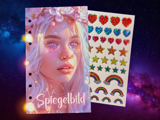 Spiegelbild – A6 Einheft-Challenge mit Stickern