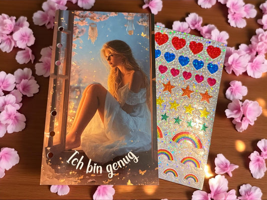 Ich bin genug – A6 Einheft-Challenge mit Stickern