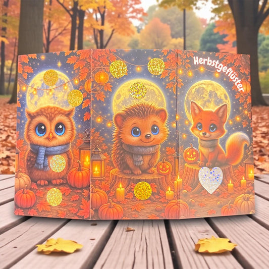 Herbstgeflüster – A6 Dreifach-Klappkarte